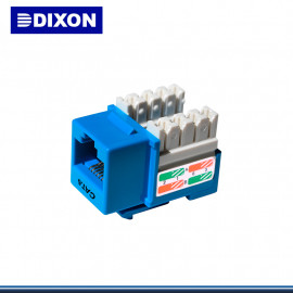 Jack Modular De Poncheo Rj-45 Cat 6 Color Azul Dixon